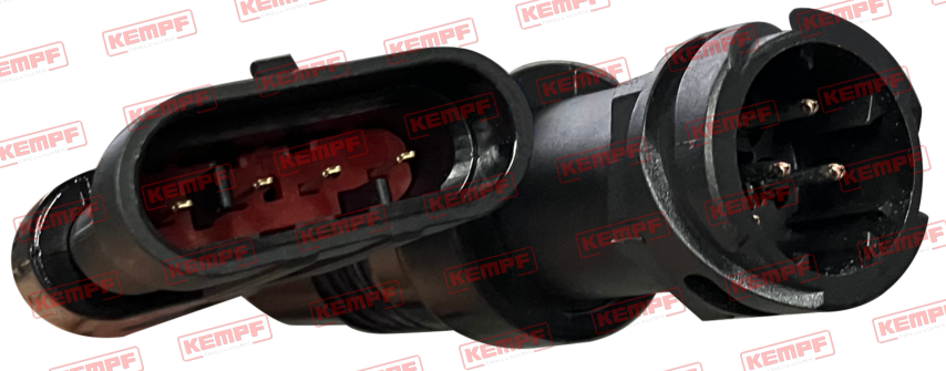 131965 Kempf Adapter,  7-pol/2x 4-pol, Y-Adapter